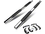 4-Inch Nerf Side Step Bars; Stainless Steel (19-23 Silverado 1500 Double Cab)