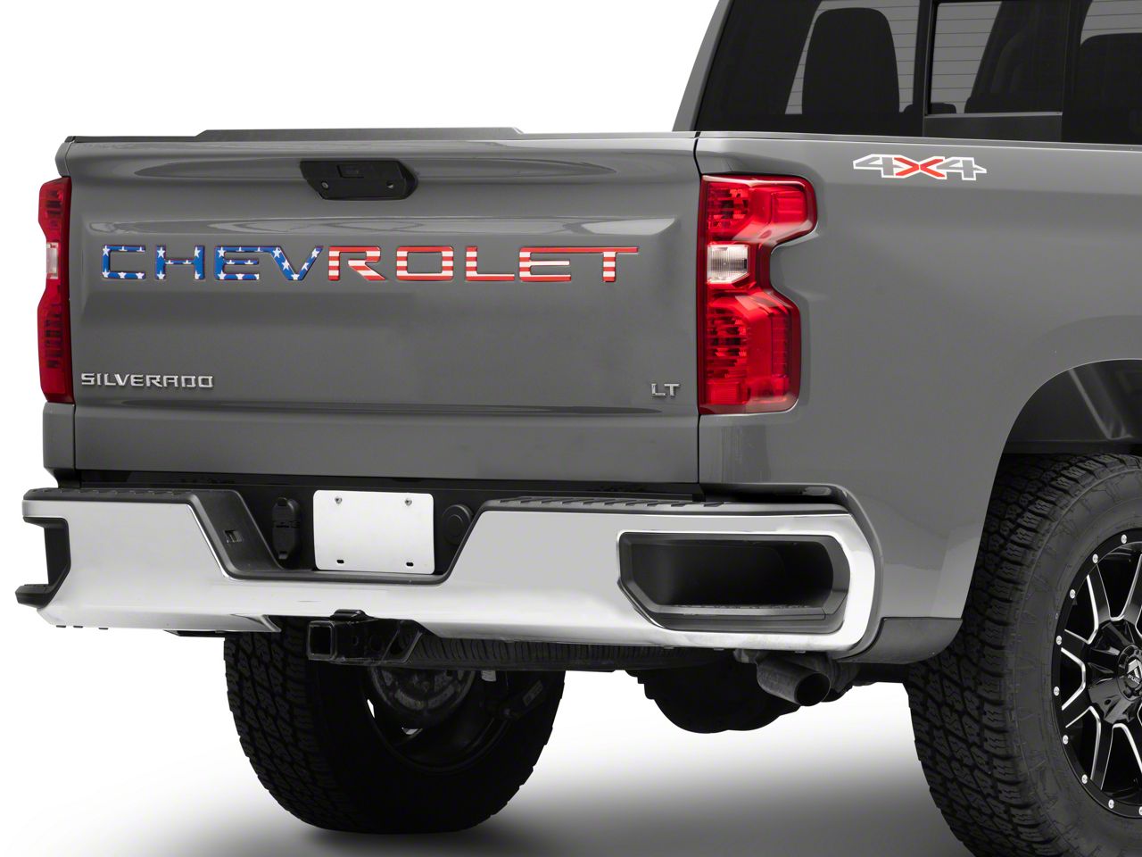 Chevy Silverado American Flag Decal