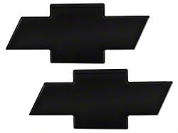 Chevy Bowtie Grille and Tailgate Emblems; Black (07-13 Silverado 1500)