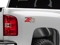 GM Z71 4x4 Decal; Red/Black/Gray (07-13 Silverado 1500)