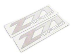 GM Z71 Off Road Decal; Red/Black/Gray (01-06 Silverado 1500)
