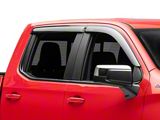 Ventvisor Window Deflectors; Front and Rear; Dark Smoke (19-26 Silverado 1500 Crew Cab)