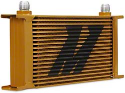 Mishimoto Universal 19-Row Oil Cooler; Gold (Universal; Some Adaptation May Be Required)
