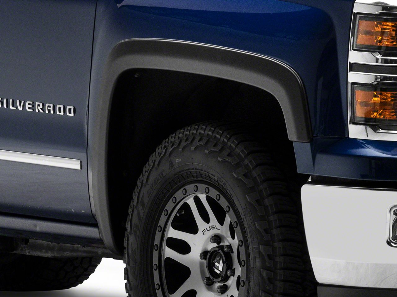 Silverado 1500 Original Riderz Fender Flares; Smooth Black (14-18 ...