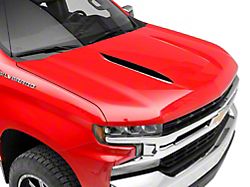 SEC10 Hood Accent Decal; Matte Black (19-26 Silverado 1500)