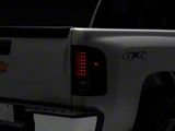 LED Tail Lights; Black Housing; Smoked Lens (07-14 Sierra 3500 HD DRW)