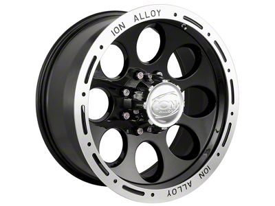 ION Wheels TYPE 174 Black Machined 6-Lug Wheel; 17x9; 0mm Offset (10-24 4Runner)