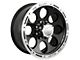 ION Wheels TYPE 174 Black Machined 6-Lug Wheel; 17x9; 0mm Offset (21-24 Bronco, Excluding Raptor)