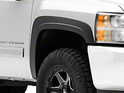 Factory Style Fender Flares; Front and Rear; Smooth Black (07-13 Silverado 1500)