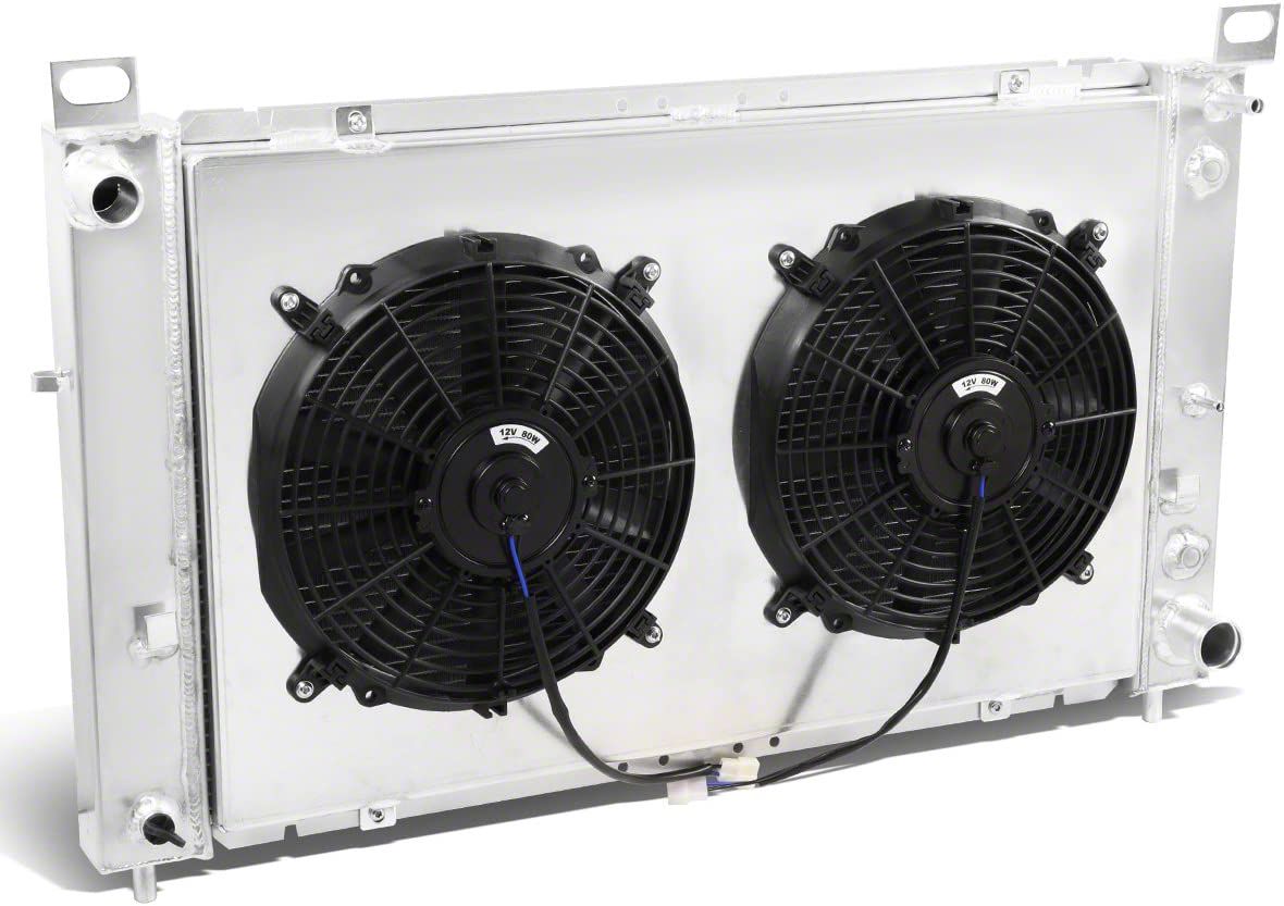Silverado 1500 2Row Alumium Radiator with Fan Shroud (9906 4.8L, 5,3L
