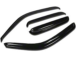 Window Visors; Dark Smoke; Front and Rear (99-06 Sierra 1500 Extended Cab)