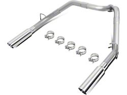 Dual Axle-Back Exhaust with Polished Tips; Rear Exit (09-13 6.2L Sierra 1500)