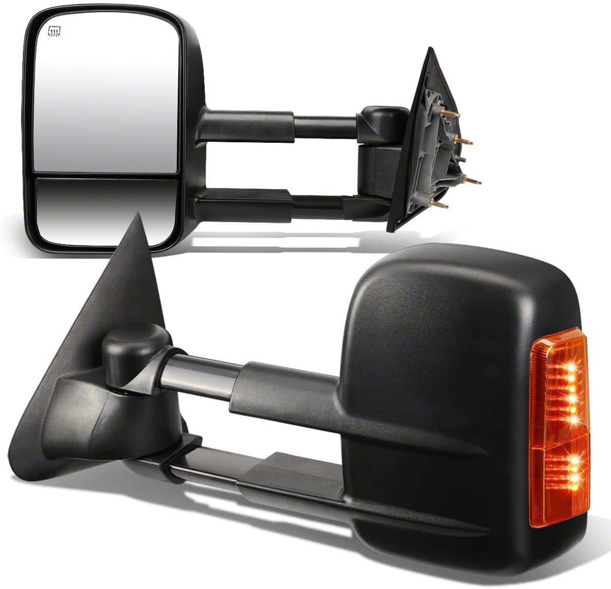 Perfit Zone Towing Mirrors – Power Heated With Amber Signal For 2014-2017 Silverado & Sierra