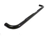3-Inch Round UltraBlack Nerf Side Step Bars (19-26 Sierra 1500 Double Cab)