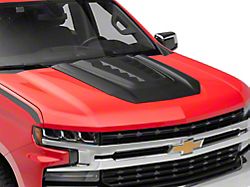 Air Design Hood Scoop; Satin Black (19-26 Silverado 1500)