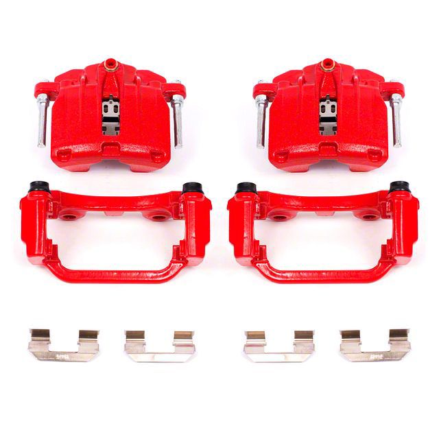 PowerStop Silverado 1500 Performance Rear Brake Calipers; Red S4726 (99 ...