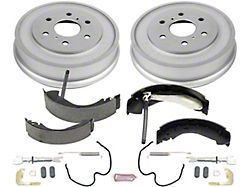 PowerStop OE Replacement 5-Lug Brake Drum and Pad Kit; Rear (05-08 Sierra 1500 w/ Rear Drum Brakes)