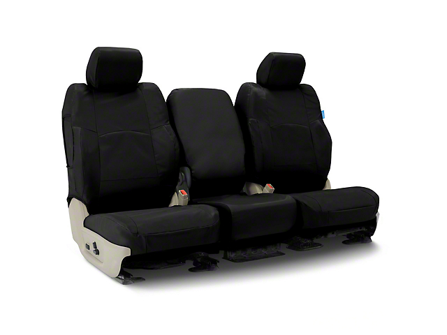 Coverking Cordura Ballistic Custom-Fit Rear Seat Cover; Black (19-22 Silverado 1500 Crew Cab)
