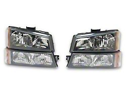 Raxiom Axial Series OEM Style Replacement Headlights; Chrome Housing; Clear Lens (03-06 Silverado 1500)