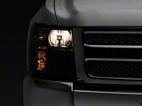 Raxiom Axial Series OEM Style Replacement Headlights; Chrome Housing; Lightly Smoked Lens (07-13 Silverado 1500)