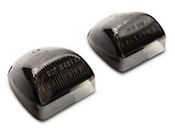 Raxiom Axial Series LED License Plate Lamps; Smoked (01-13 Silverado 1500)