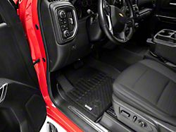 Proven Ground Precision Molded Front and Rear Floor Liners; Black (19-26 Silverado 1500 Crew Cab w/o Rear Seat Storage)