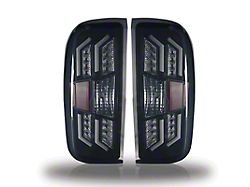 LED Tail Lights; Black Housing; Smoked Lens (14-15 Silverado 1500)