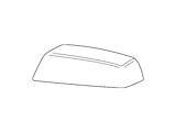 GM Mirror Cover; Passenger Side; Primed (15-19 Silverado 2500 HD)