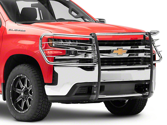 Grille Guard; Stainless Steel (19-22 Silverado 1500, Excluding ZR2)