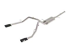 AFE Apollo GT Series 3-Inch Dual Exhaust System with Black Tips; Rear Exit (09-18 4.8L Sierra 1500)