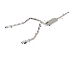 AFE Apollo GT Series 3-Inch Dual Exhaust System with Polished Tips; Rear Exit (09-18 4.3L Silverado 1500)