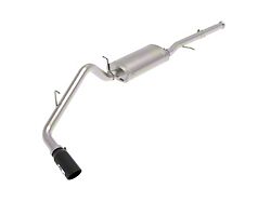 AFE Apollo GT Series 3-Inch Single Exhaust System with Black Tip; Side Exit (09-18 4.8L Sierra 1500)