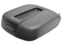 50/50 Bucket Seat Center Console Lid; Black (07-13 Sierra 1500)
