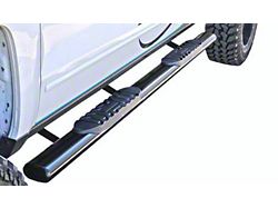 5-Inch Straight Oval Side Step Bars; Body Mount; Semi-Gloss Black (99-14 Sierra 1500 Regular Cab)