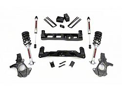Rough Country 5-Inch Suspension Lift Kit with Lifted Struts and V2 Monotube Shocks (07-13 2WD Sierra 1500)