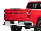 Putco Black Platinum Tailgate Insert Letters; Stamped Version (19-26 Silverado 1500)