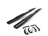 5-Inch Straight Nerf Side Step Bars; Black (19-26 Silverado 1500 Double Cab)