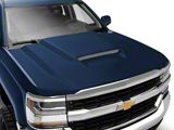 TYPE-RK Style Ram Air Hood; Unpainted (16-18 Silverado 1500)