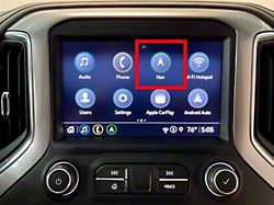Infotainment IOR to IOU GPS Navigation Wireless CarPlay and Auto Upgrade without SiriusXM Add-On (2019 Silverado 1500)