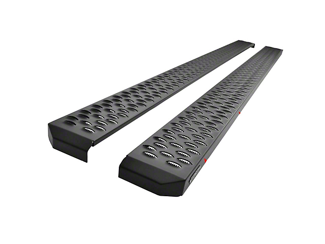 Grate Steps Running Boards; Textured Black (07-21 Tundra CrewMax)