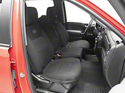Rough Country Neoprene Front and Rear Seat Covers; Black (19-26 Silverado 1500 Crew Cab w/o Rear Seat Storage or Cup Holder)