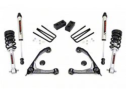 Rough Country 3.50-Inch Upper Control Arm Suspension Lift Kit with Lifted Struts and V2 Monotube Shocks (14-18 2WD Silverado 1500)