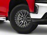 Fuel Wheels Rebel Matte Gunmetal with Black Bead Ring 6-Lug Wheel; 17x9; -12mm Offset (19-26 Silverado 1500)