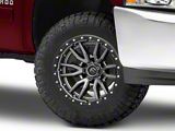 Fuel Wheels Rebel Matte Gunmetal with Black Bead Ring 6-Lug Wheel; 18x9; 1mm Offset (07-13 Silverado 1500)