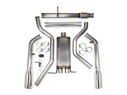 Hooker BlackHeart Dual Exhaust System with Polished Tips; Rear Exit (09-18 5.3L Sierra 1500)