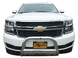 Vanguard Off-Road Classic Bull Bar with Skid Plate; Stainless Steel (19-22 Silverado 1500, Excluding ZR2)