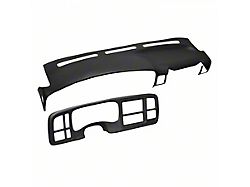 Dash Cover and Instrument Panel Cover Kit; Black (03-06 Silverado 1500 w/ Grab Handle)