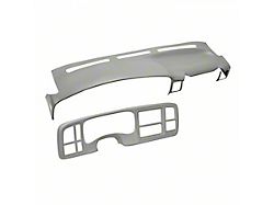 Dash Cover and Instrument Panel Cover Kit; Light Gray (03-06 Silverado 1500 w/ Grab Handle)