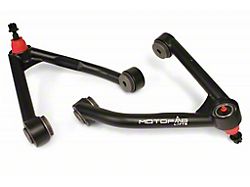 MotoFab Upper Control Arms for 2.50 to 3-Inch Lift (14-16 Silverado 1500 w/ Stock Stamped Steel Control Arms)