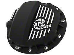 AFE Pro Series Rear Differential Cover with Machined Fins; Black; GMCH 9.5-12 (19-22 Silverado 1500)